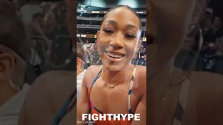 ALYCIA BAUMGARDNER REACTS TO JAKE PAUL & NATE DIAZ WEIGH-IN; GIVES FINAL PREDICTION