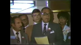 Neighborhood Shopping Days Press Conference in the Renaissance Center (1985)