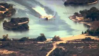 Watch: Calif. wildfire water bombers take on thousands of gallons in seconds