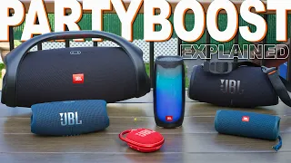 JBL PartyBoost Speaker Lineup Explained - Boombox 2, Xtreme 3, Charge 5, Pulse 4, Flip 5, Clip 4