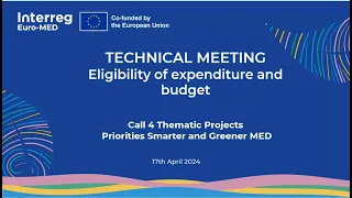 Call 4: Technical Meeting - Finances