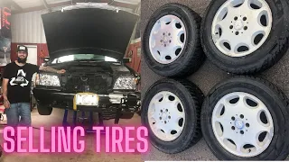 CoPart Mercedes Benz S420 Part Out / Selling Tires Part 4