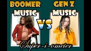 BOOMER music vs GEN Z music | The Super-i-ometer sets the record straight!