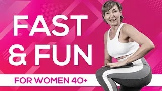 Quick HIIT Cardio Workout at Home - For Women Over 40 [3 WAYS TO USE THIS WORKOUT!]