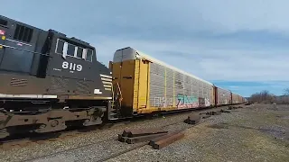 NS trains at Macungie,  PA