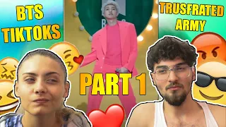 Me and my sister watch BTS tiktoks #1 Part 1 (Reaction)