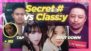 Shocked Reaction to XG 'Galz Cypher' - Secret Number 'TAP' vs CLASS:Y 'Shut Down' MV Banger.