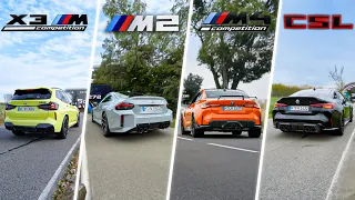 BMW M 100-200 km/h accelerations🏁| M2, M3, M4, CSL, X3M, M340i‼️