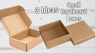 3 Budget-Friendly DIYs Using Small Cardboard Boxes | Creative Cardboard Crafts