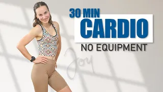 30 Min Fun Cardio and Strength Workout at Home - No Equipment - No Repeats