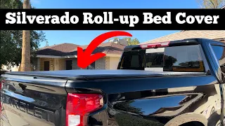 2019 - 2022 Chevy Silverado - How To Install Soft Roll-up Tonneau Bed Cover Cheap & Easy DIY