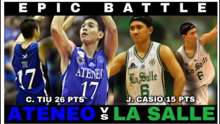 EPIC BATTLE | Chris Tiu Vs JV Casio | Ateneo Vs La Salle UAAP S71