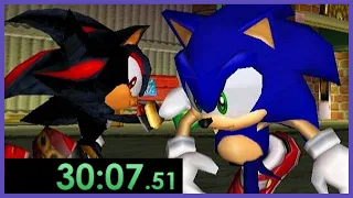 Speedrunning Sonic Adventure 2 Battle can be extremely frustrating