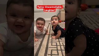 Twins Can’t Stop Laughing After Sneezing! 😂 #twinmoments #baby #twins