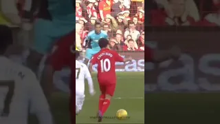 coutinho last and first goal in Liverpool 🔥