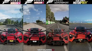 Forza Games vs The Crew Motorfest - Zenvo TSR-S Sound Comparison