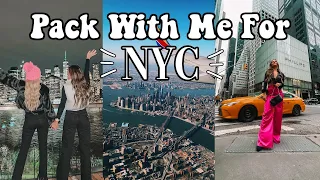 PACK WITH ME FOR NEW YORK CITY | shopping, packing & NYC prep