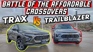 2024 CHEVY TRAX vs CHEVY TRAILBLAZER! WHICH of these AFFORDABLE CROSSOVERS SHOULD YOU BUY and WHY?