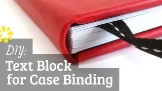 DIY Text Block | Case Bookbinding Tutorial | Sea Lemon