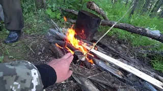 НОЧЬ в Глухой Тайге/ Рыбалка на ХАРИУСА в ДИКИХ УСЛОВИЯХ/ Уха из СВЕЖЕГО Хариуса!