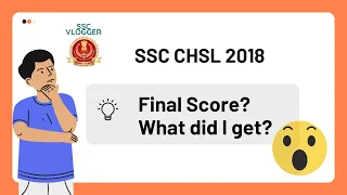 My Scorecard | SSC CHSL 2018 | Final Result |