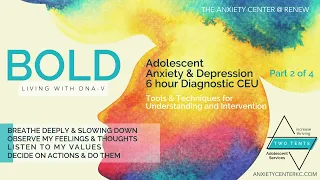 Adolescent Anxiety & Depression Diagnostic Part 2 of 4