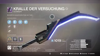 Kralle der Versuchung ( Claw of temptation ) New Sword