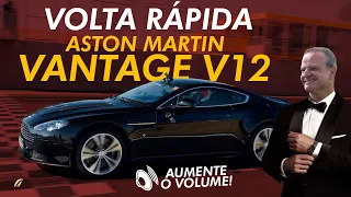 V12 ABSURDO NA VOLTA RÁPIDA! Aston Martin Vantage manual (com som de Fórmula 1) na pista com Rubinho