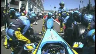 F1 Pit Stop Fernando Alonso Magny Cours 2004