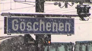 DVD 012 [SD] Göschenen station in winter 2000 - CLASSIC GOTTHARD Railway in real WINTER