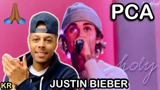 Justin Bieber Performs “Lonely (With benny blanco)” and “Holy” at PCAs | E! People’s Choice Awards