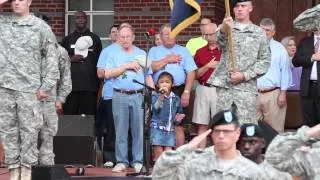 Angelica Hale Sings National Anthem - 2014 Duluth Fall Festival (Georgia)