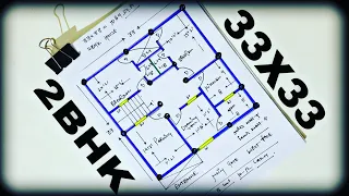 33X33 | 2BHk House plan | 1089 sqft Ghar ka naksha | opposite engineer