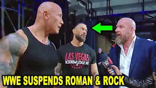 Roman Reigns & The Rock Suspended by WWE as Triple H Punishes Them for Cody Rhodes Attack - WWE News