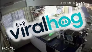 ATM Heist Destroys Shop || ViralHog