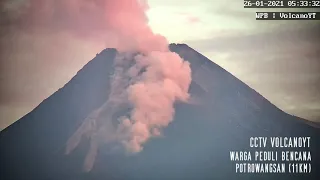 Volcano Merapi Time Lapse (26/01/2021 05:16 - 08:21 WIB)