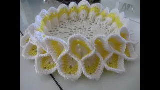 Crochet Flower Centerpiece