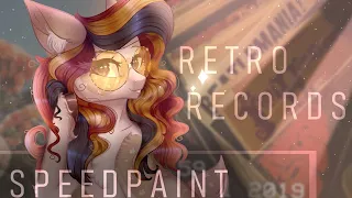 Retro Records [ Art Trade ] ↬ MLP Speedpaint