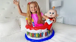 Диана и непослушная Кукла / Diana Pretend Play with Baby Doll & Toys