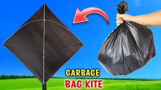 how to make garbage bag kite , पन्नी से पतंग केसे बनाते है , easy and simple kite making| patangbazi