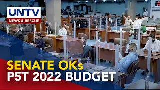 Senate passes on third reading proposed 2022 national budget