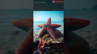 Superheroes but starfish #avengers #edit #marvel #trendingshorts #spiderman #youtubeshorts #ironman