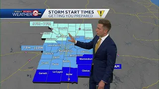 Scattered thunderstorms could produce large hail and strong wind gusts