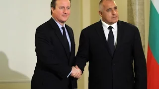 David Cameron meets Bulgarian Prime Minister Boyko Borisov in Sofia(Господари на ефира)