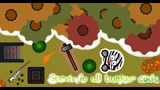 SURVIV.IO | ALL BUNKER CODE ! (WOODS, DESERT...)