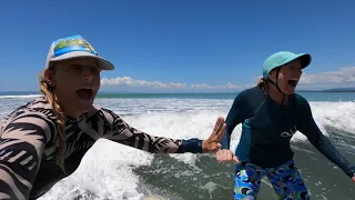 Ladies on Longboards in Costa Rica