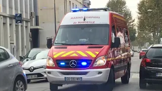 Compilation pompiers, police, Samu [Marseille]