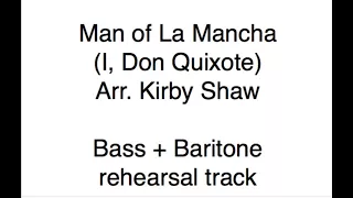 Man of La Mancha bass baritone rehearsal track