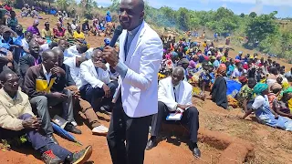 Rev. Alexander Kambiri preaching at the funeral service- Malandira zone - Malomo Ntchisi