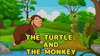 The Turtle and The Monkey with English Subtitle - Bedtime Story | Moral Story